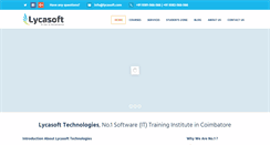Desktop Screenshot of lycasoft.com